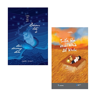 Combo 2 Cuốn Nuôi Dưỡng Tâm Hồn Hay- Trốn Lên Mái Nhà Để Khóc+ Đám Trẻ Ở Đại Dương Đen