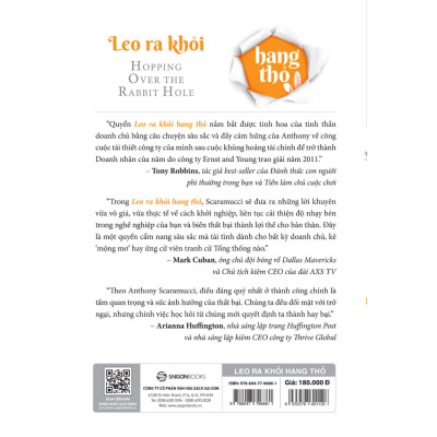 Leo ra khỏi hang thỏ (Hopping Over The Rabbit Hole) - Tác giả Anthony Scaramucci - Tinh thần đấu sĩ bất diệt