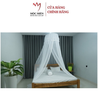 Màn Tròn Cho Giường Lớn /Bigsize - Cao Cấp Mộc Miên ( Hình thật )
