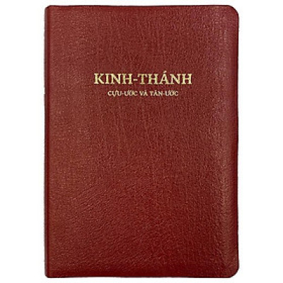 Sách - Kinh Thánh - Cựu Ước Và Tân Ước - Bìa Da - Màu Đỏ