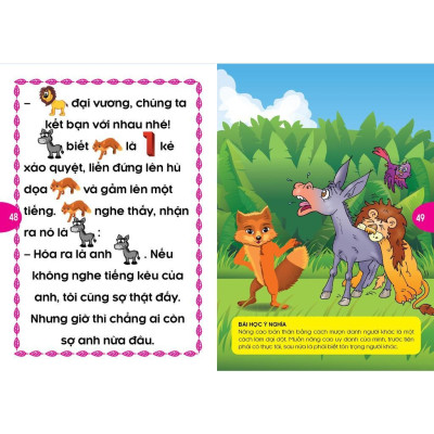 Sách - Phát Triển Tư Duy Và Ngôn Ngữ Cho Bé - Truyện Đọc Bằng Hình Ảnh - Truyện Ngụ Ngôn Thế Giới Đặc Sắc - Combo 2 Cuốn - Việt Thư