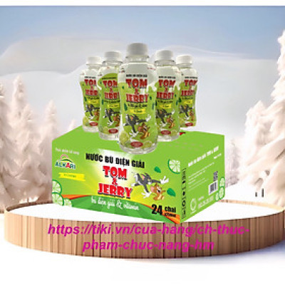 Nước bù điện giải Tom and Jerry vị chanh Alkari, thùng 24 chai x 250ml