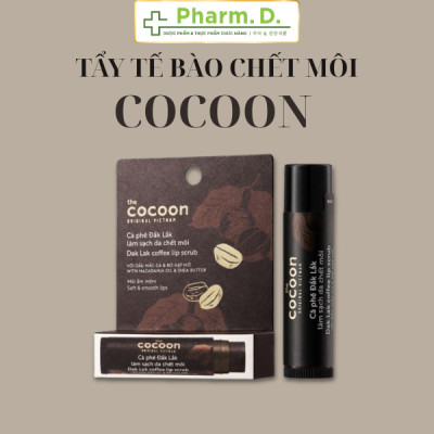 Tẩy Da Chết Môi Cocoon Cà Phê Đắk Lắk 5g – Làm Mềm Môi, Hồng Tự Nhiên, Không Hạt Vi Nhựa