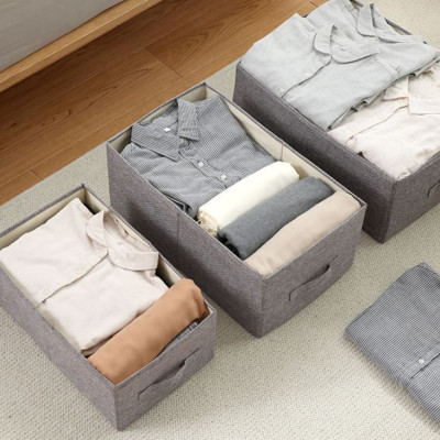 Combo 3 hộp vải đựng đồ đa năng TD2 – Bộ 3 túi vải Thụy Điển không nắp tiết kiệm sang trọng dung tích 24L mỗi hộp - chính hãng