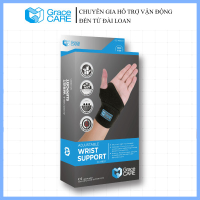 Đai Cố Định Cổ Tay Grace Care WB221 – Hỗ Trợ Cổ Tay Chơi Thể Thao, Gym, Giảm Đau Cổ Tay Khi Vận Động