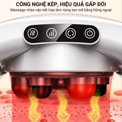 Đai Massage Bụng , Hỗ Trợ tan Đau Nhức, Bi Đá Kết Hợp Hồng Ngoại, Giảm Đau Bụng Cho Người Viêm Đại Tràng, Táo Bón, tan mỡ bụng , thon gọn cơ thể 