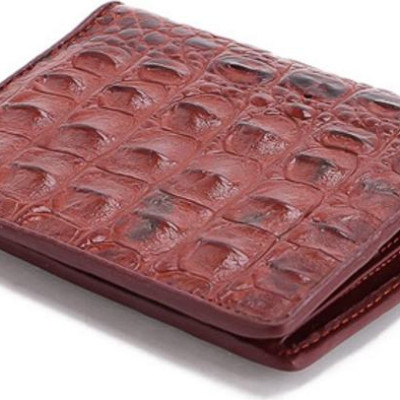 Ví nam da cá sấu đan viền gai lưng kiểu đứng nhiều màu Huy Hoàng HT2255-2256-2703