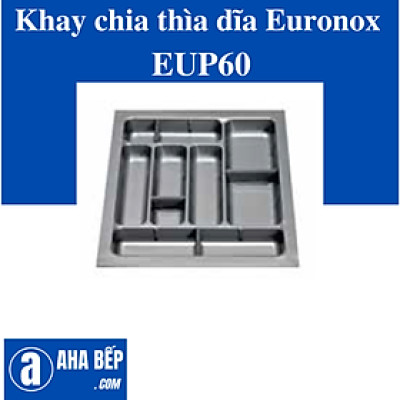 KHAY CHIA THÌA DĨA NHỰA CAO CẤP EURONOX EUP60. Hàng Chính Hãng 