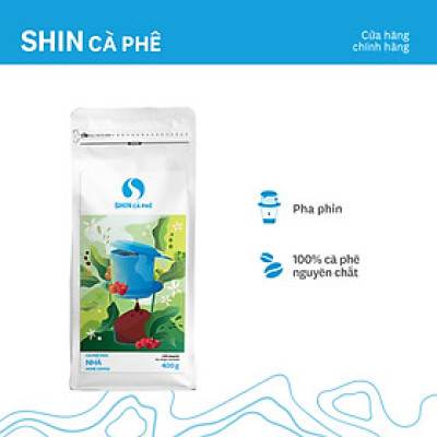 Cà phê Phin Nhà - SHIN Cà Phê - Cà phê pha phin - Gói 400g