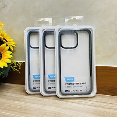 Ốp lưng Rock viền màu dành cho iPhone 14 Pro Max  - hàng chính hãng