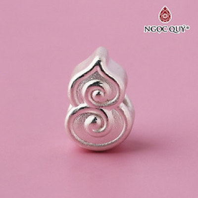 Charm bạc xỏ ngang hình trái bầu -  Ngọc Quý Gemstones