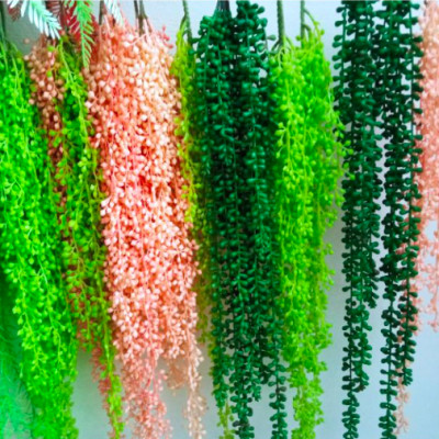 Cụm lá rủ giả - Dây leo trang trí - dài 40cm đến 80cm - Cây giả, hoa lụa Decor trang trí nhà cửa