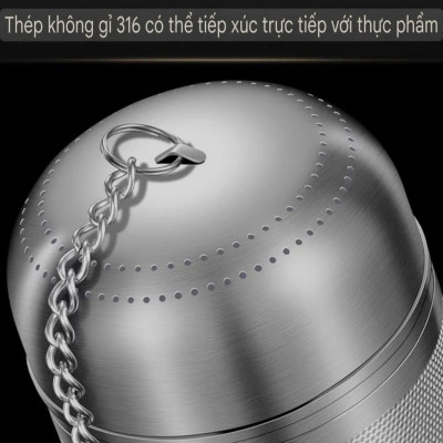 ( MẪU MỚI 2025 ) Quả Lọc Trà Inox SUS 316L Quả Lọc Trà Gia Vị Thảo Quả Lỗ Lọc Siêu Mịn Kháng Khuẩn Công Nghệ CNC Cao Cấp 