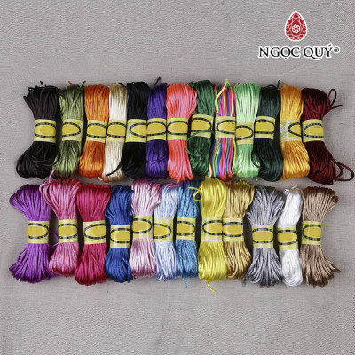 Cuộn 52m dây tim bóng đa sắc 1.5mm - Ngọc Quý Gemstones