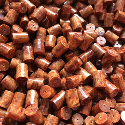 Vòng tay gỗ Đốt Trúc Nu Huyết Long để mộc (BH644) Tĩnh Tâm - Lưu thông khí huyết - Bracelet of HAHANCO