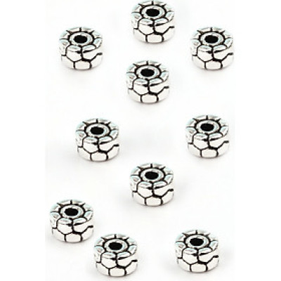 Combo 10 cái charm bạc chặn hình răng cưa - Ngọc Quý Gemstones