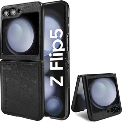 Ốp lưng cho SamSung Galaxy Z Flip 3, Z Flip 4 , Z Flip 5, Z Flip 6 chính hãng X-level dạng mềm bằng da PU, chống sốc chống bụi bẩn - hàng nhập khẩu