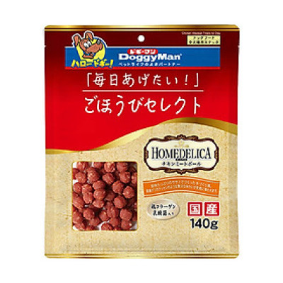 VIÊN GÀ SẤY DOGGYMAN BỔ SUNG COLLAGEN VÀ LỢI KHUẨN LACTIC 140G - CHICKEN MEATBALL TREATS FOR DOG