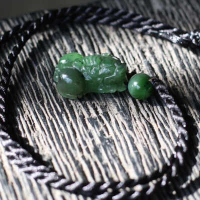 Mặt Tỳ Hưu Đá Ngọc Bích Ngọc Quý Gemstones MD4 (Nhỏ)