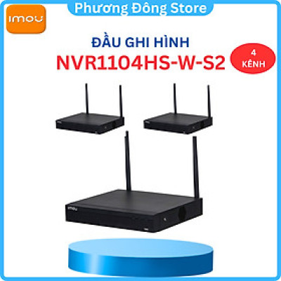 Đầu Ghi Hình Camera IP Wifi 4 Kênh IMOU NVR1108HS-W-S2 / NVR1104HS-W-S2 - Hàng chính hãng