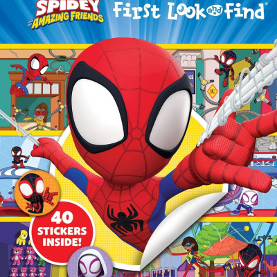 Sách ngoại văn: First Look And Find & Stickers Marvel Spidey