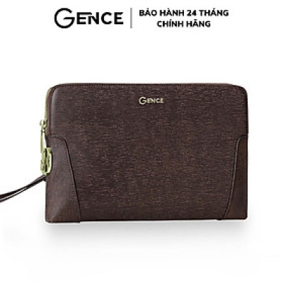 Clutch Cầm Tay Da Bò Saffiano CK11 Khóa Số Cao Cấp - Hàng Chính Hãng Gence