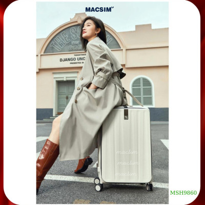 Vali cao cấp Macsim Hanke MSH9860  24 inch- Hàng loại 1 màu trắng