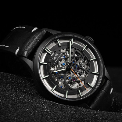 Đồng Hồ Nam I&W Carnival 588G1 Chính Hãng Full Box Chống Nước Kính Chống Xước Dây Da Cao Cấp BH 60T (Máy Cơ Tự Động)