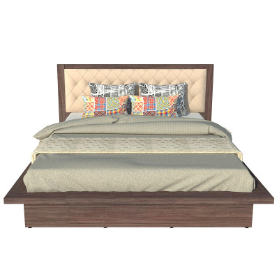 Giường ngủ cao cấp Tundo màu nâu 160cm x 200cm