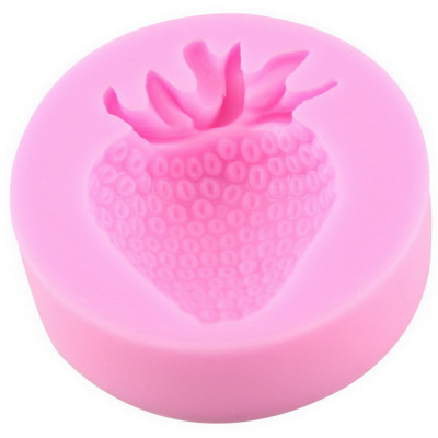 Khuôn silicon làm rau câu trái dâu tây - Mã số 1112