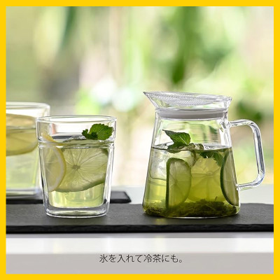 Bình trà thủy tinh Hario 450ml nắp có lưới lọc trong suốt | Hario Teapot Clear 450ml FNC-45-T