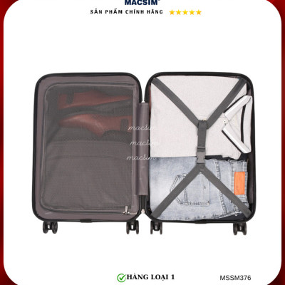 Vali cao cấp Macsim Smooire MSSM376 cỡ 20 inch màu blue - Hàng loại 1