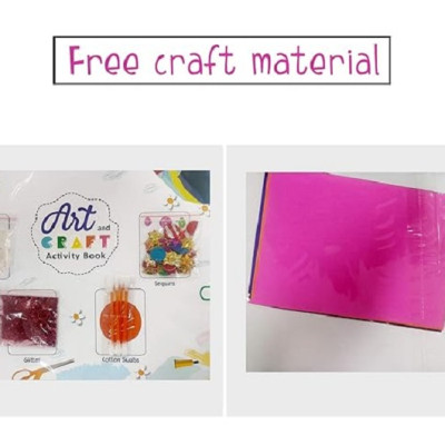 Art and Craft Activity Book 4 for 7-8 Year old kids with free craft material