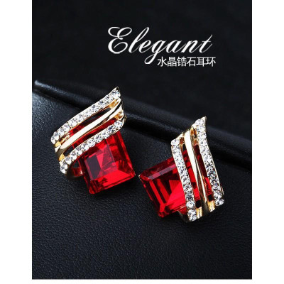 Khuyên tai hàn quốc Rhinestone ( PK09)