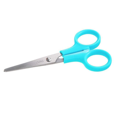 Kéo Học Sinh Deli 6022 - Màu Xanh