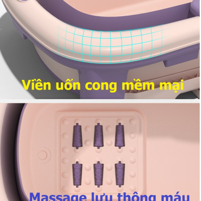 Bồn Tắm Ngâm Đá Gấp Gọn Chịu Lực Tím Vận Động Viên Gia Tăng Sức Bền Tuyển Thủ Phòng Tắm Nhỏ Có Nắp Legaxi