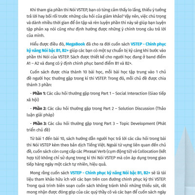 VSTEP - Chinh Phục Kỹ Năng Nói Bậc B1, B2+
