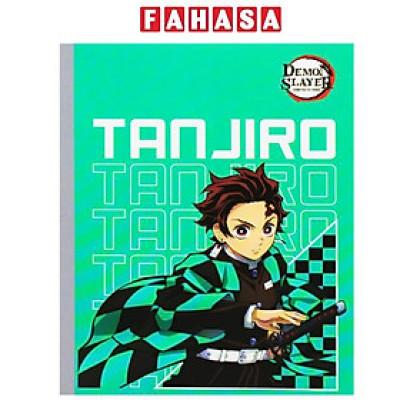 Tập Dán Gáy Demon Slayer - 4 Ô Ly Ngang - 96 Trang 70gsm - Thiên Long NB-111/DS - Tanjiro