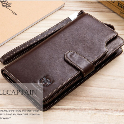 Ví nam cầm tay 100% da bò thật cao cấp phong cách mới 