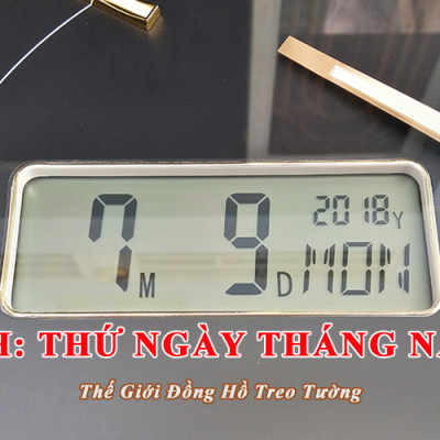 Đồng Hồ Kim Điện tử KIM TRÔI EASTAR Cao Cấp có DẠ QUANG  – LỊCH Vạn Niên và NHIỆT ẨM Kế Điện Tử