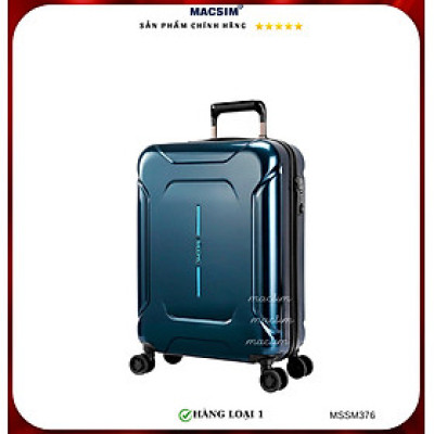 Vali cao cấp Macsim Smooire MSSM376 cỡ 20 inch màu shiny blue - Hàng loại 1
