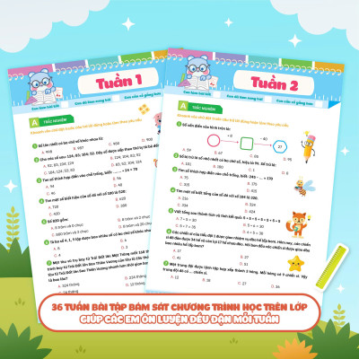 Phiếu Bài Tập Củng Cố Toán Theo Tuần Lớp 3