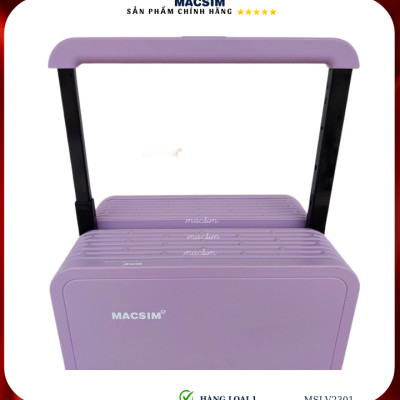 Vali cao cấp Macsim SMLV2301 cỡ 20 inch màu tím- Hàng loại 1