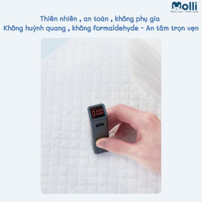 [Bán Lẻ] TẤM LÓT CHỐNG THẤM MOLLI DÙNG 1 LẦN CHO MẸ SAU SINH VÀ BÉ SƠ SINH, TẤM LÓT THAY TÃ