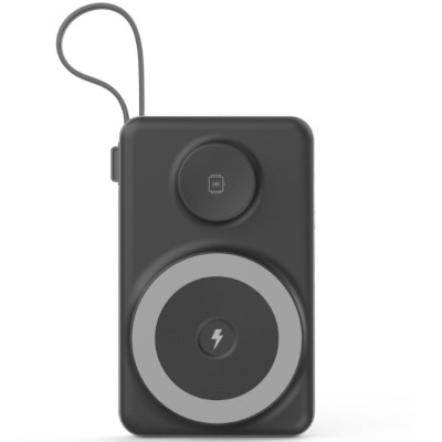 Pin dự phòng Choetech B695 Mag.safe 3 in 1 Công Suất 22.5W tích hợp thêm dây cáp sạc Light.ning và Type C (Hàng chính hãng)