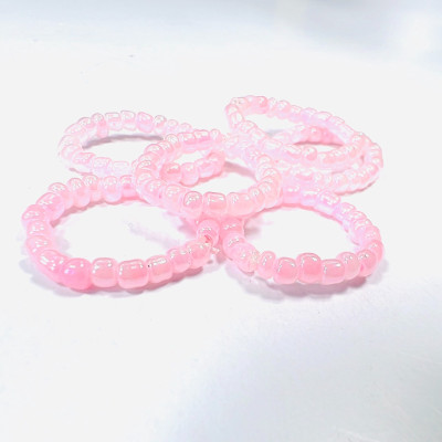 PHỤ KIỆN NỮ HANDMADE MÀU HỒNG MÃ 06 DẠNG TRÒN LẤP LÁNH