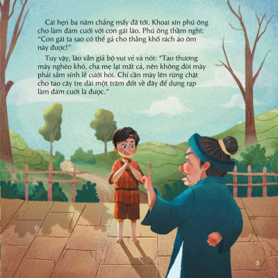 Cổ tích Việt Nam cho bé: Cây tre trăm đốt - Kim Đồng - Bản màu