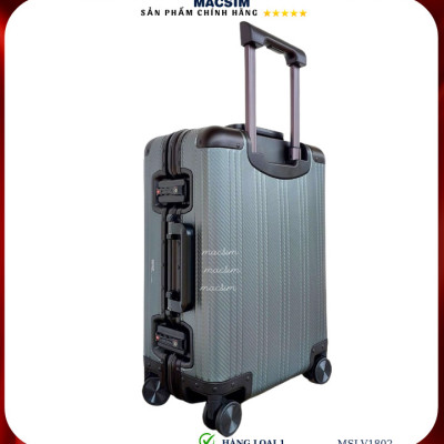 Vali hợp kim nhôm cao cấp Macsim MSLV1802 cỡ 20 inches màu xám/ ghi hàng loại 1