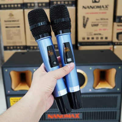Loa Kéo Bình Bass Đôi Nanomax Pro-218G 3000w Bass 50cm x2 Karaoke Bluetooth. Hàng Chính Hãng