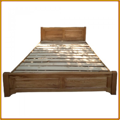 Giường ngủ Juno sofa gỗ sồi màu tự nhiên 1m8 